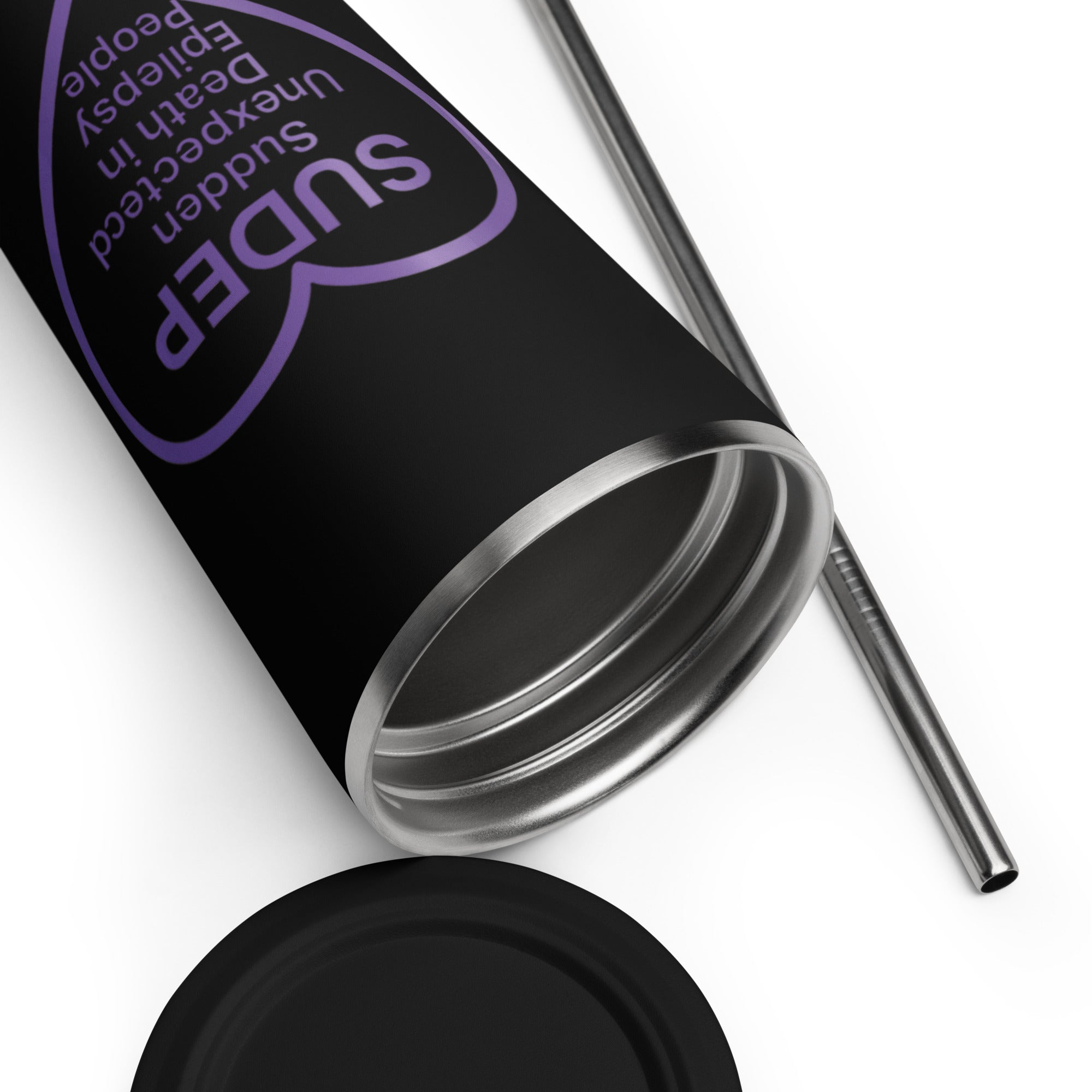 Epilepsy Awareness Insulated Tumbler with Straw