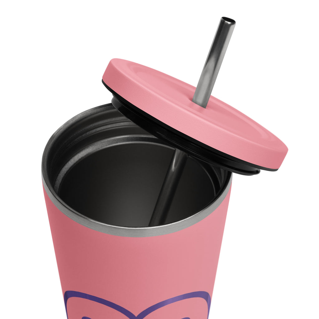 Epilepsy Awareness Insulated Tumbler with Straw