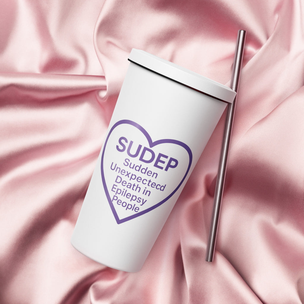 Epilepsy Awareness Insulated Tumbler with Straw